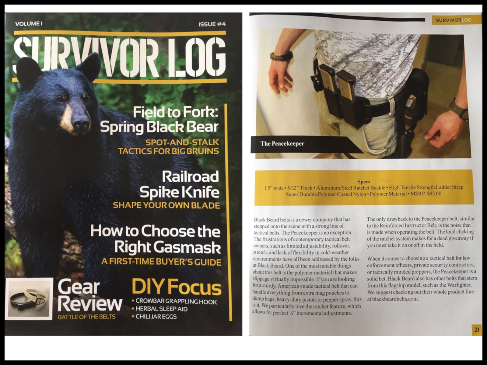 SURVIVOR LOG - THE PEACEKEEPER