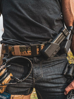 Fast Commando Gun Belt - ONE SIZE - Black Beard Belts