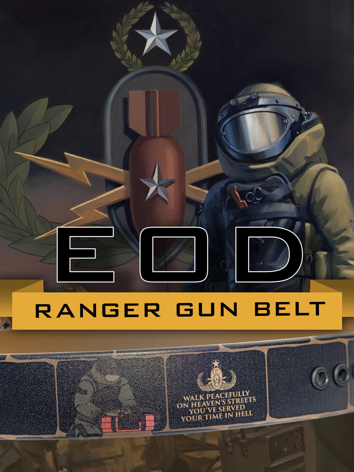 EOD RANGER GUN BELT- ONE SIZE