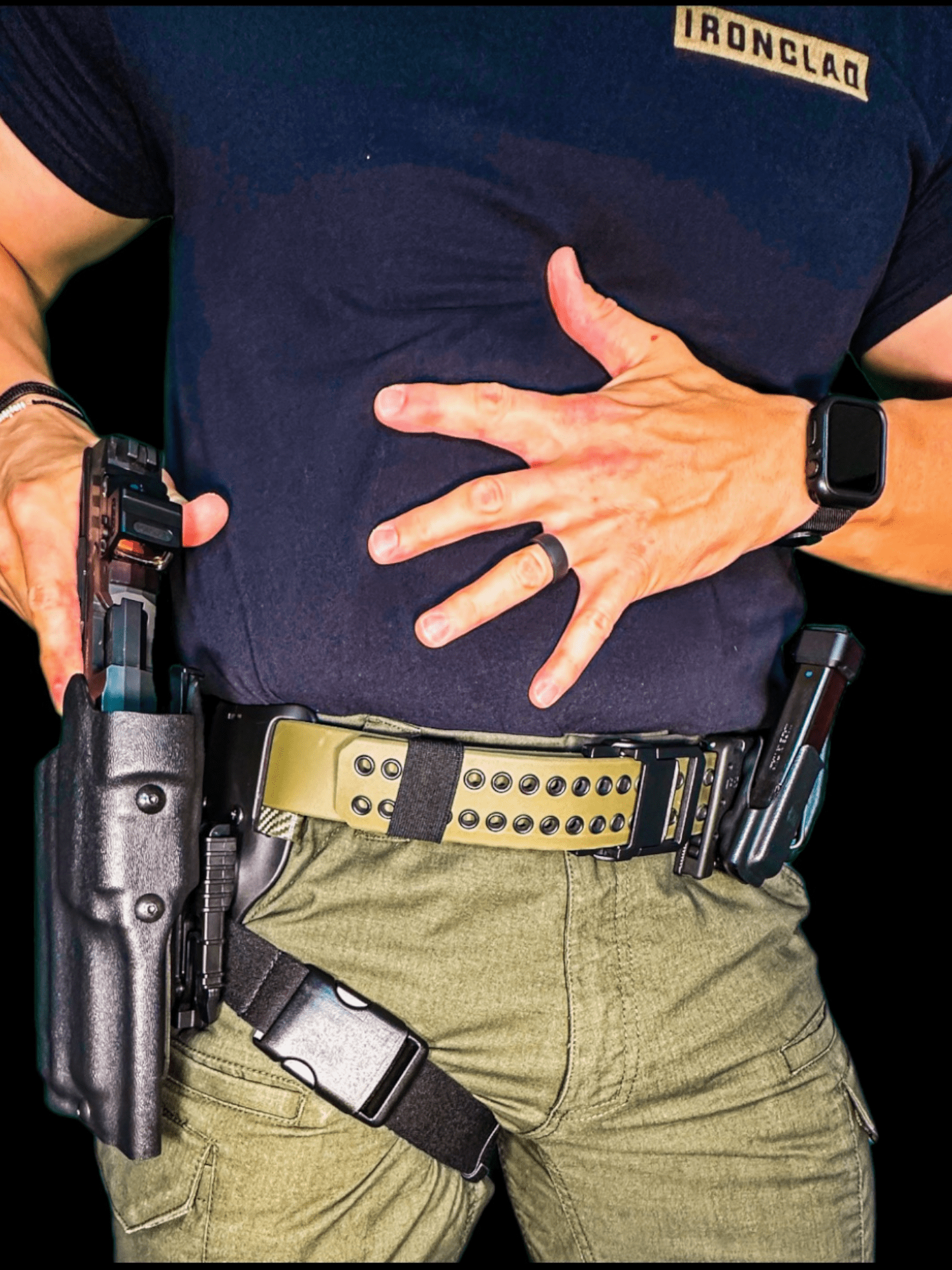 Commando Gun Belt - Black Beard Belts