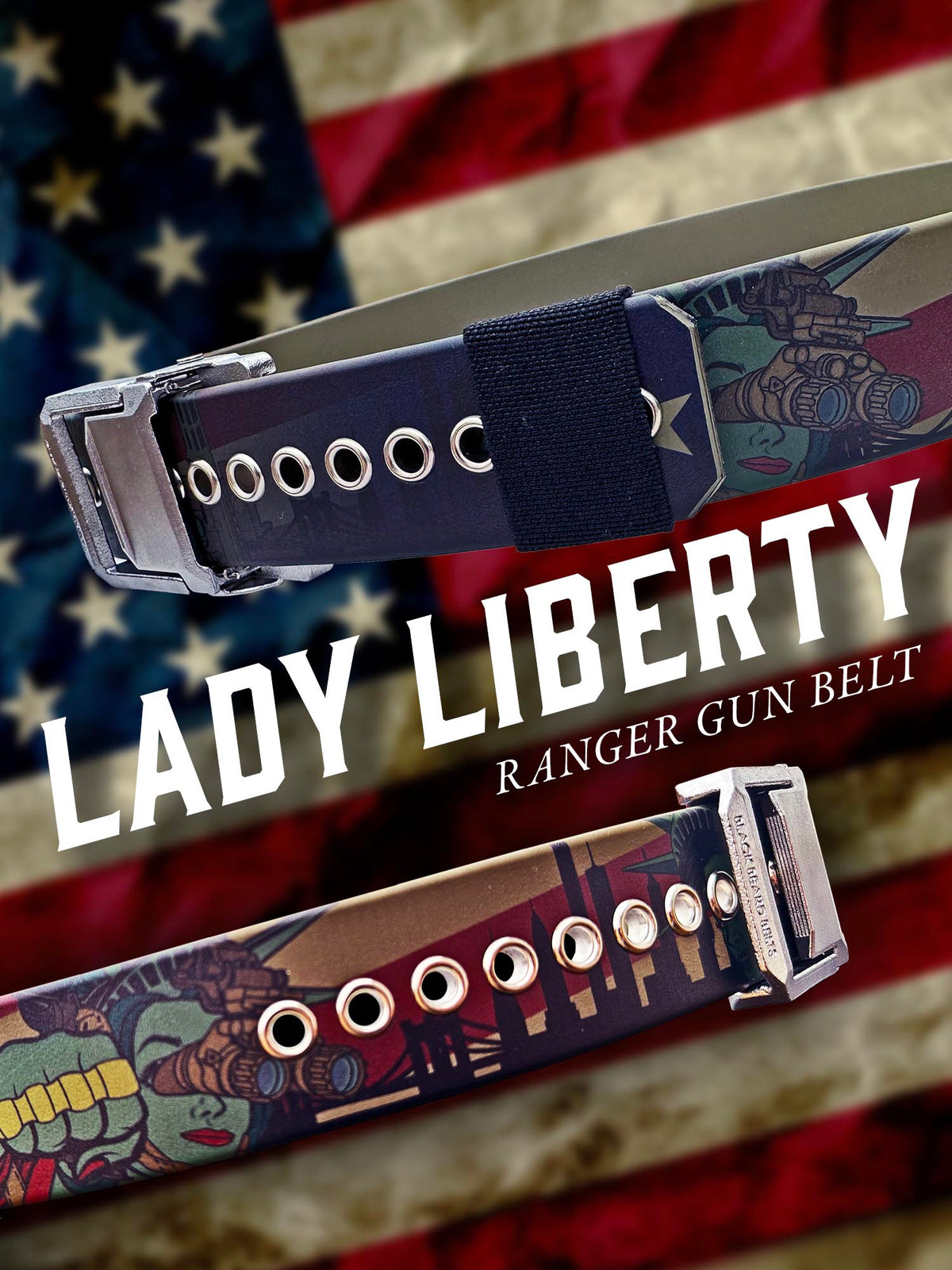 LADY LIBERTY RANGER GUN BELT- ONE SIZE