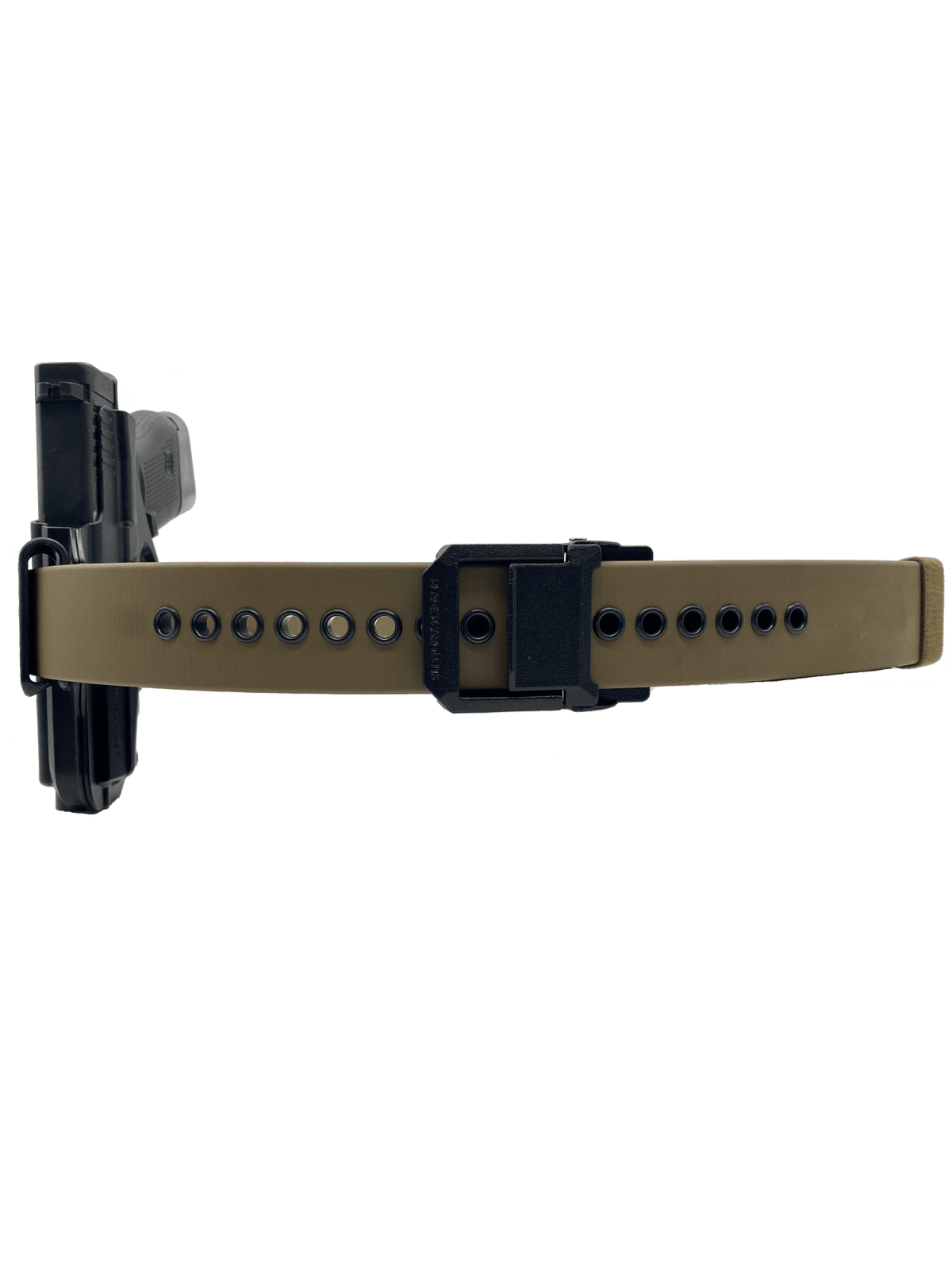Tactical Gun Belt 304 Stainless Steel Buckle System - Close-up View