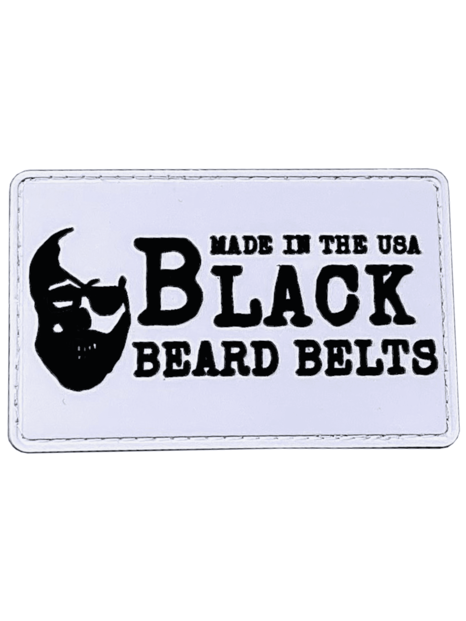Black Beard Belts Patch Design